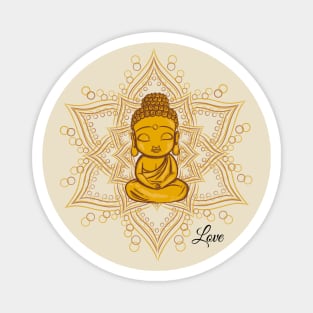 Zen little baby Buddha Magnet